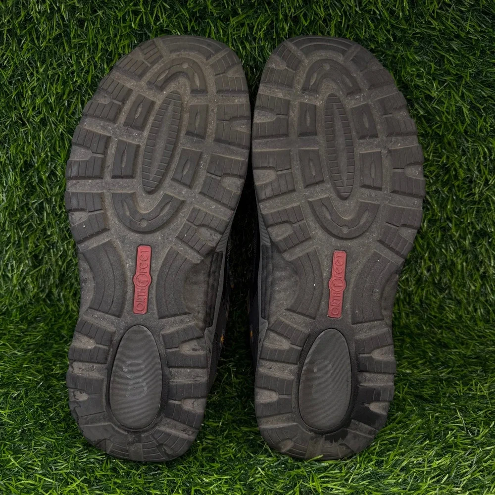 Orthofeet Hunter 647 Men 10.5 D Hiking Shoes Grey Black Waterproof Orthotic